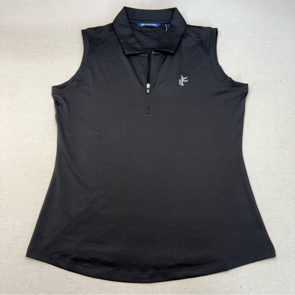 Cutter & Buck Black Sleeveless Polo Tee - Size S/P - NWT - Picture 7 of 15